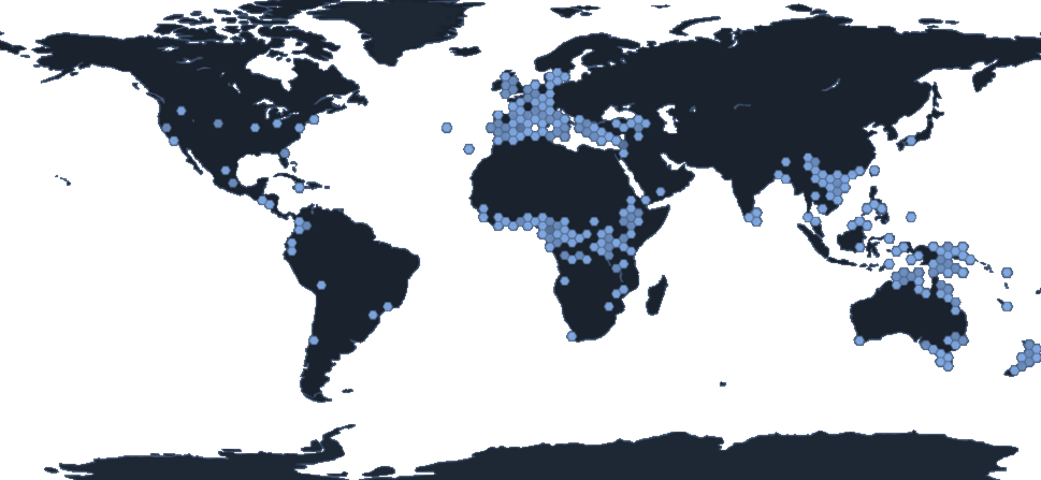 Fig. 1: The distribution of the species of the genus Acanthus (Maps are ...